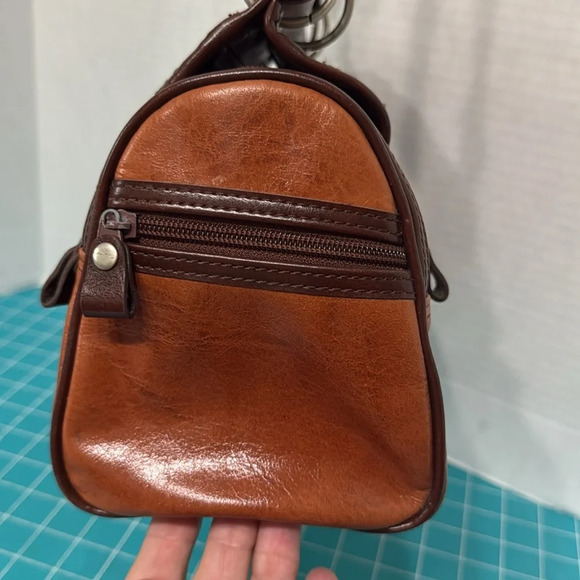 Vintage Brown Leather Camera/Doctor Bag Crossbody #Steampunk - Picture 4 of 15